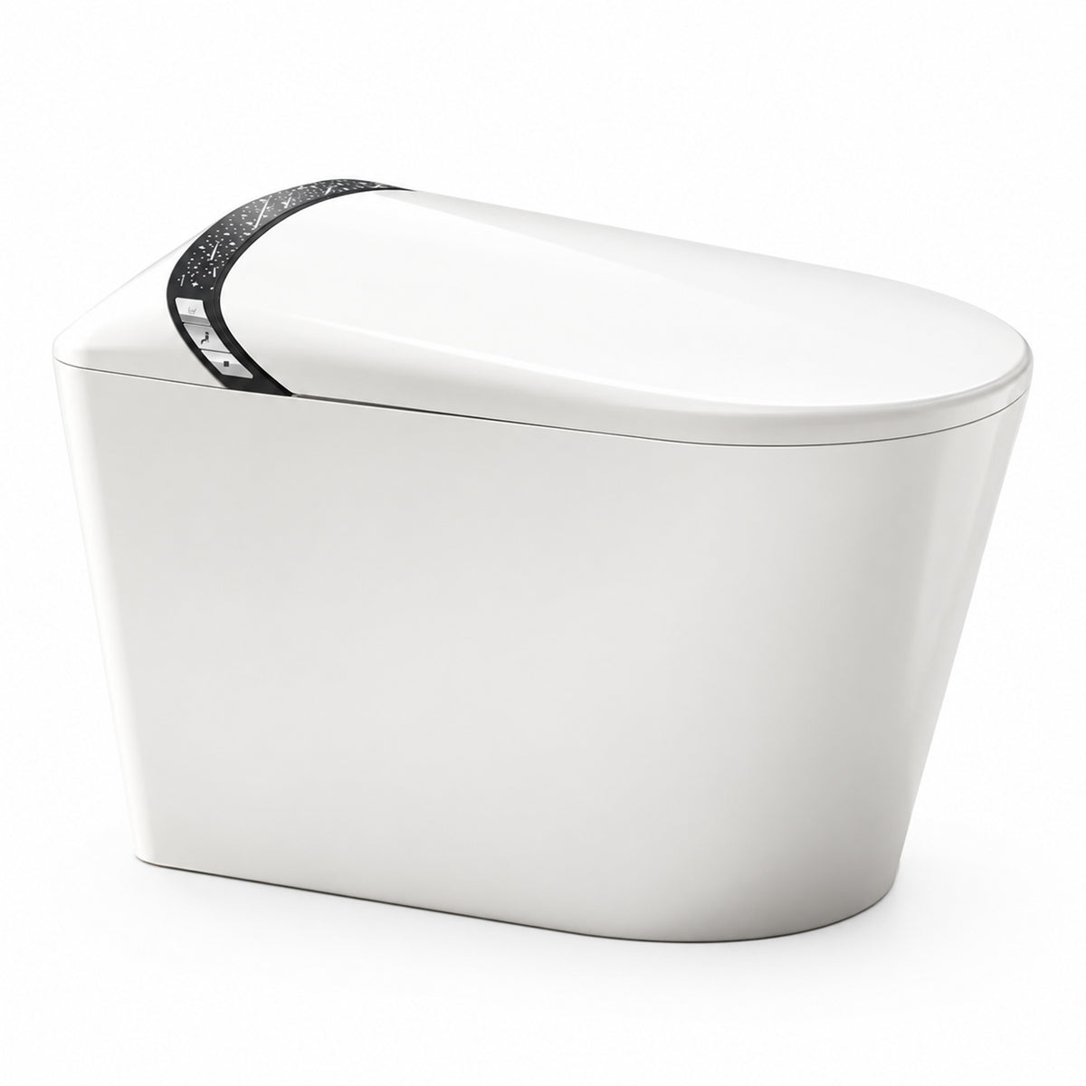 Rainlex Tankless Smart Bidet Toilet with Auto Open Lid, Heated Seat, Warm Water Wash, Dryer, Foot Sensor & Remote Control(T46)