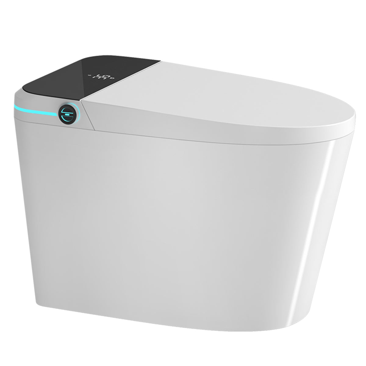 Rainlex Smart Bidet Toilet with Auto Open Lid, Heated Seat, Warm Water Wash, Dryer, Foot Sensor, LED Display & Remote Control(T48)