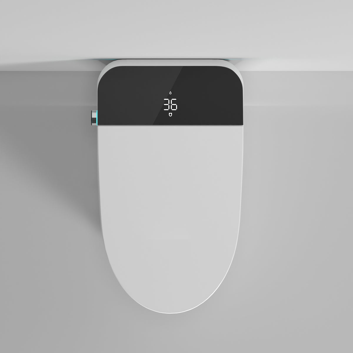 Rainlex Smart Bidet Toilet with Auto Open Lid, Heated Seat, Warm Water Wash, Dryer, Foot Sensor, LED Display & Remote Control(T48)