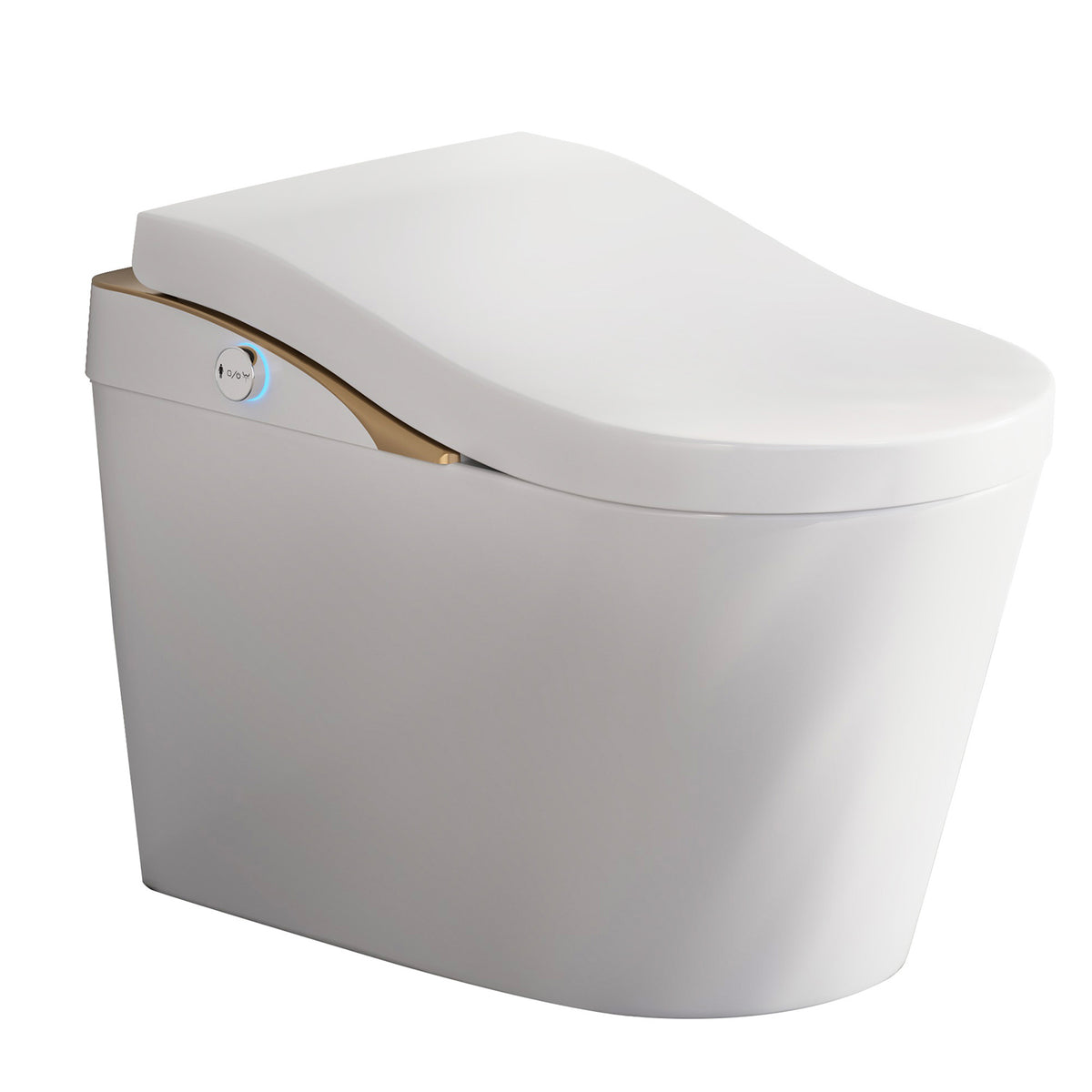 Rainlex ADA Height Smart Bidet Toilet with Auto Open Lid, Heated Seat, Warm Water Wash, Dryer, Foam Shield & Remote Control(T49)