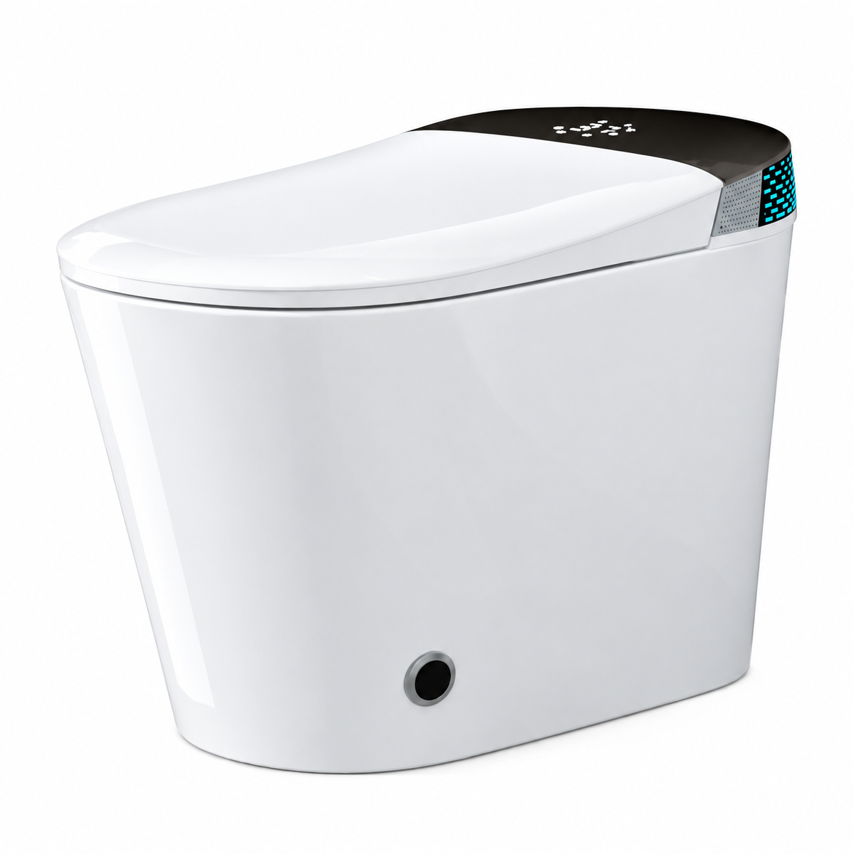 Rainlex ADA Tankless Smart Bidet Toilet with Foot Kick Sensor, Heated Seat, Warm Water Wash, Dryer, Auto Flush, Night Light & Remote Control(T58)