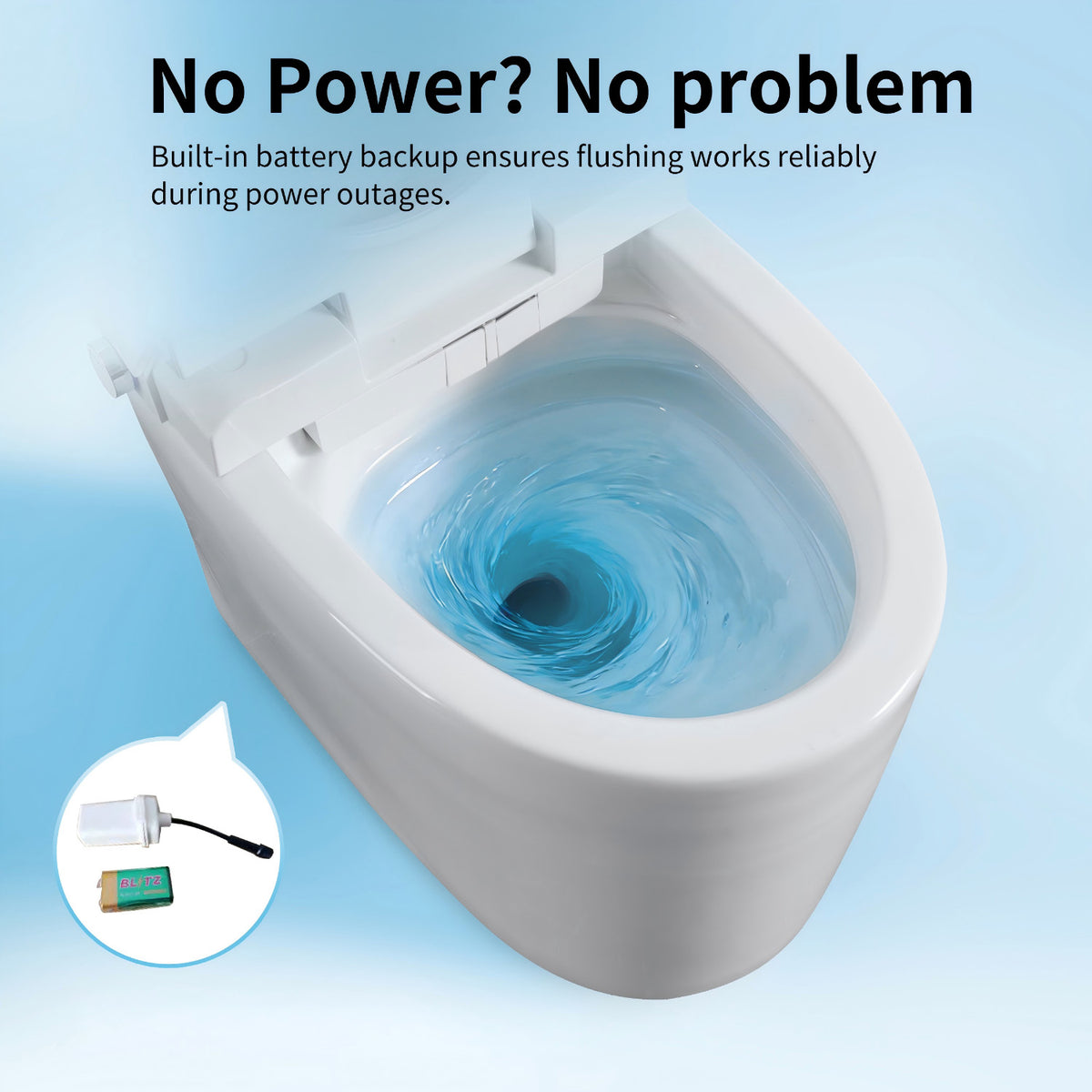 Rainlex Premium Tankless Smart Bidet Toilet with Radar Sensor Auto Lid, Heated Seat, Warm Water Wash, Dryer, Self-Cleaning Nozzle & Remote Control(T63)