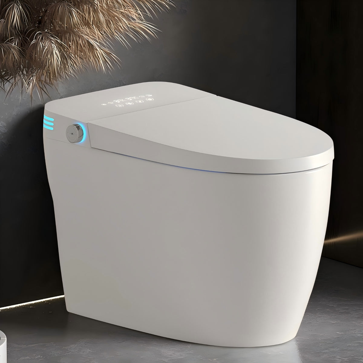 Rainlex Premium Tankless Smart Bidet Toilet with Radar Sensor Auto Lid, Heated Seat, Warm Water Wash, Dryer, Self-Cleaning Nozzle & Remote Control(T63)
