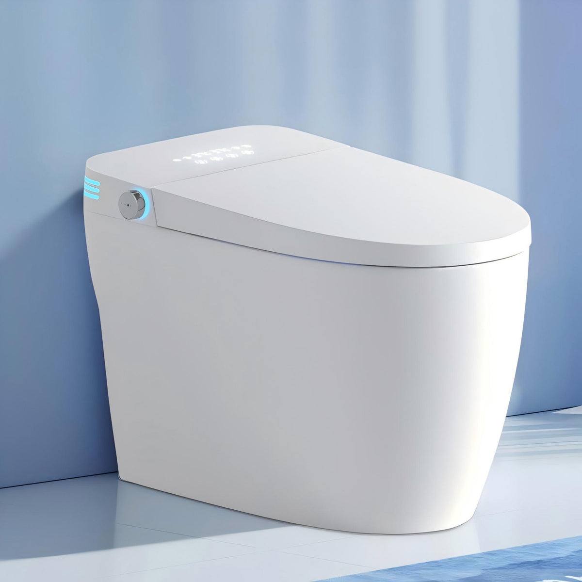 Rainlex Premium Tankless Smart Bidet Toilet with Radar Sensor Auto Lid, Heated Seat, Warm Water Wash, Dryer, Self-Cleaning Nozzle & Remote Control(T63)