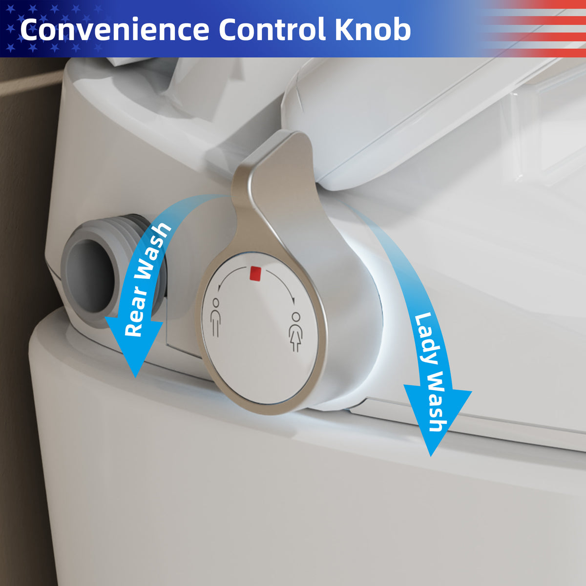 Siège de toilette avec bidet intégré RX-TS02W