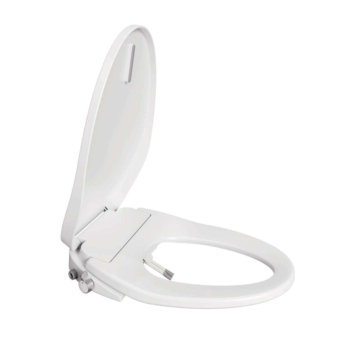 Rainlex Smart Bidet Toilet Seat with Instant Warm Water, Heated Seat, Bubble Wash, Night Light & Knob Control