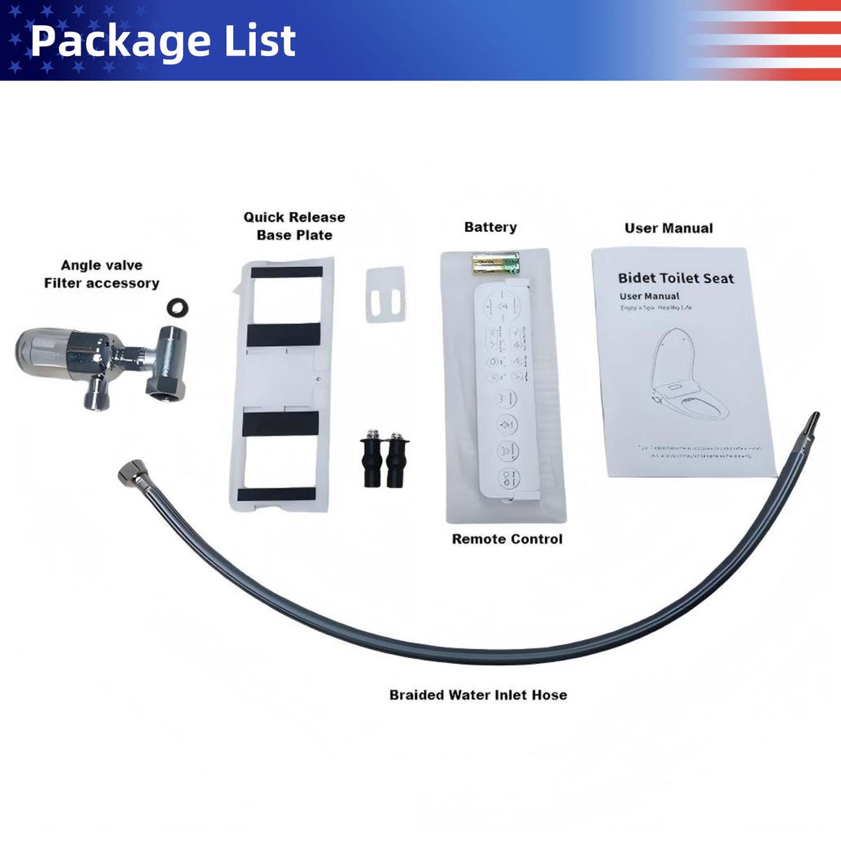 Smart Bidet Toilet Seat with Auto Open/Close Lid, Heated Seat, Adjustable Water Temperature & Pressure
