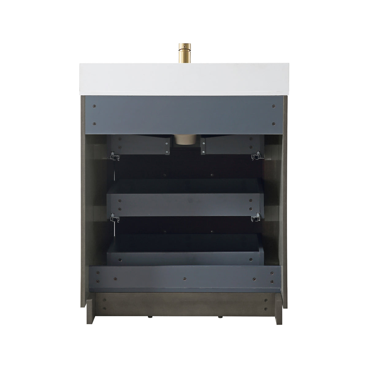 RAINLEX Freestanding Single Bathroom Vanity with Quartz Top (V04)