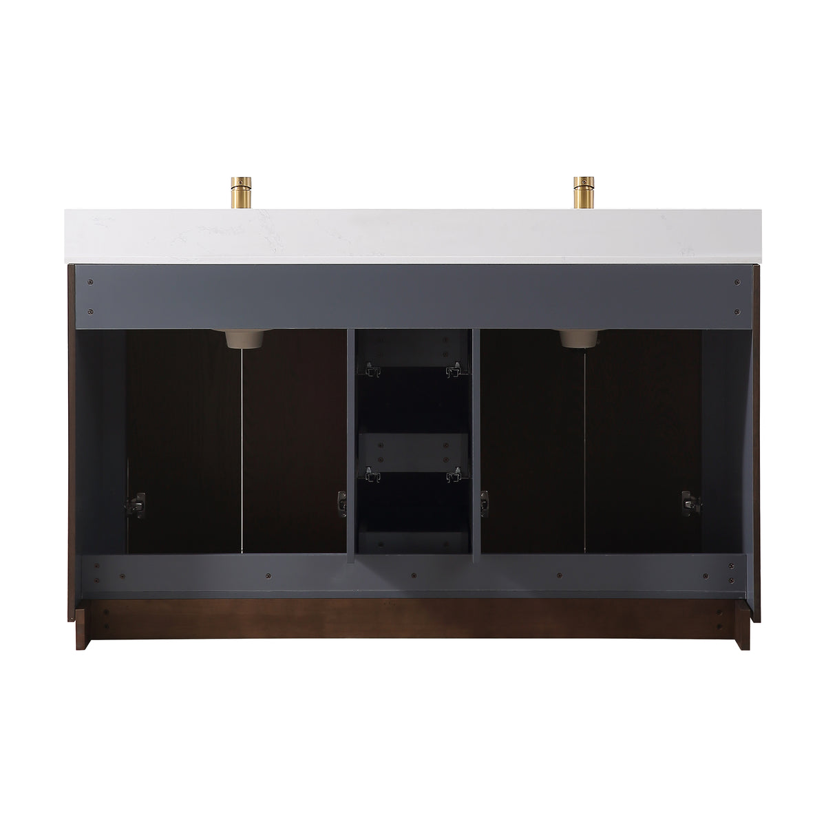 RAINLEX Freestanding Single Bathroom Vanity with Quartz Top (V04)