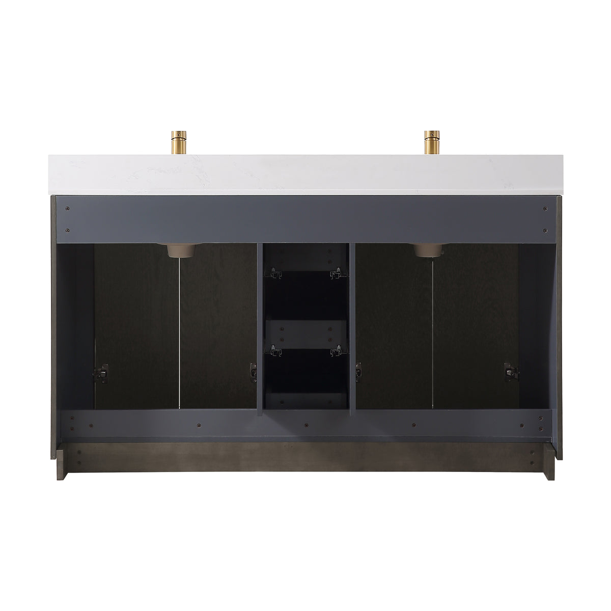RAINLEX Freestanding Single Bathroom Vanity with Quartz Top (V04)