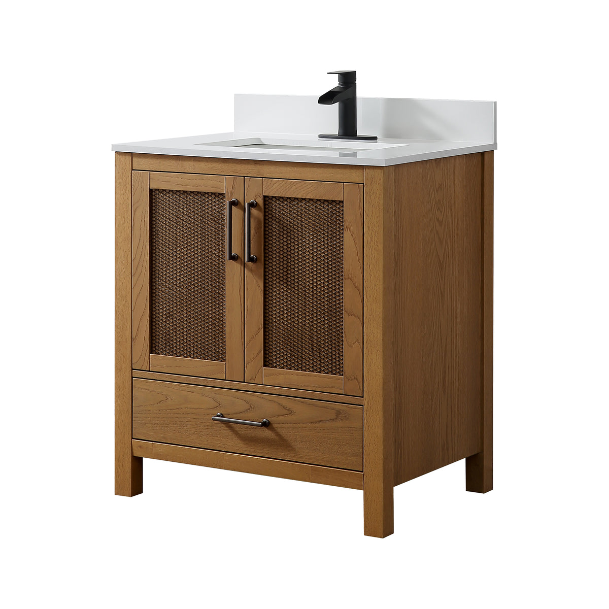 RAINLEX Freestanding Single Bathroom Vanity with Quartz Top