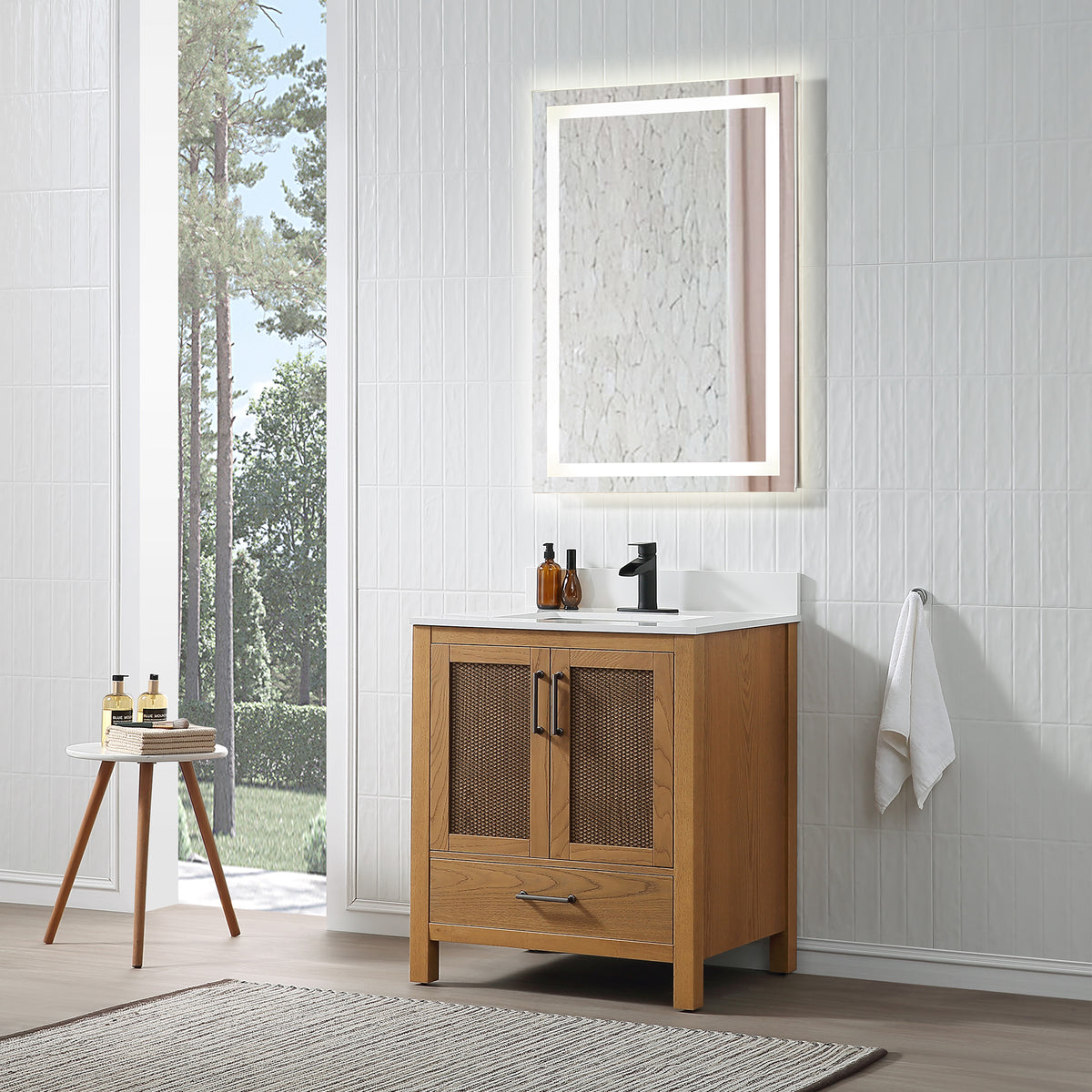 RAINLEX Freestanding Single Bathroom Vanity with Quartz Top