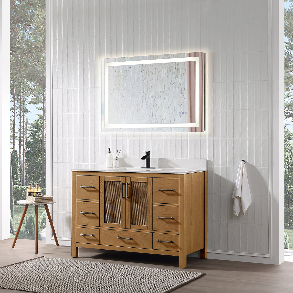 RAINLEX Freestanding Single Bathroom Vanity with Quartz Top