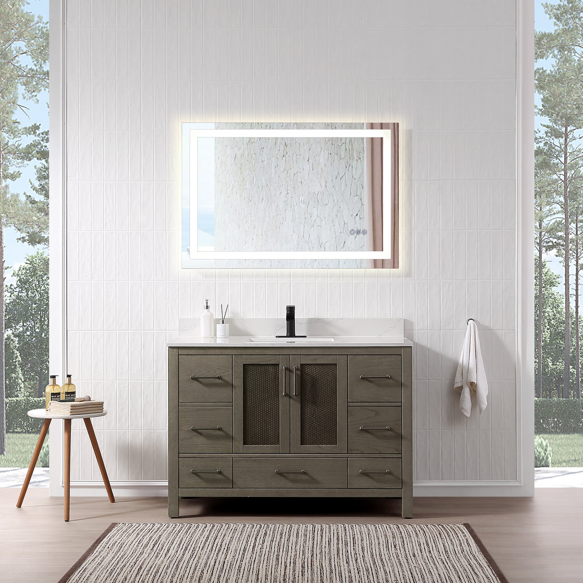 RAINLEX Freestanding Single Bathroom Vanity with Quartz Top