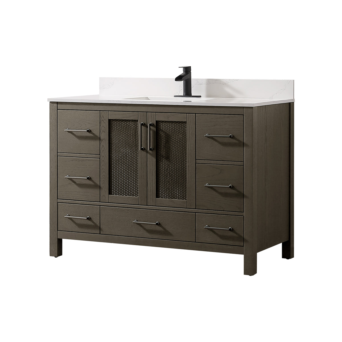 RAINLEX Freestanding Single Bathroom Vanity with Quartz Top