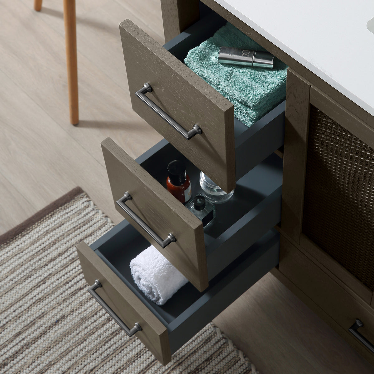 RAINLEX Freestanding Single Bathroom Vanity with Quartz Top