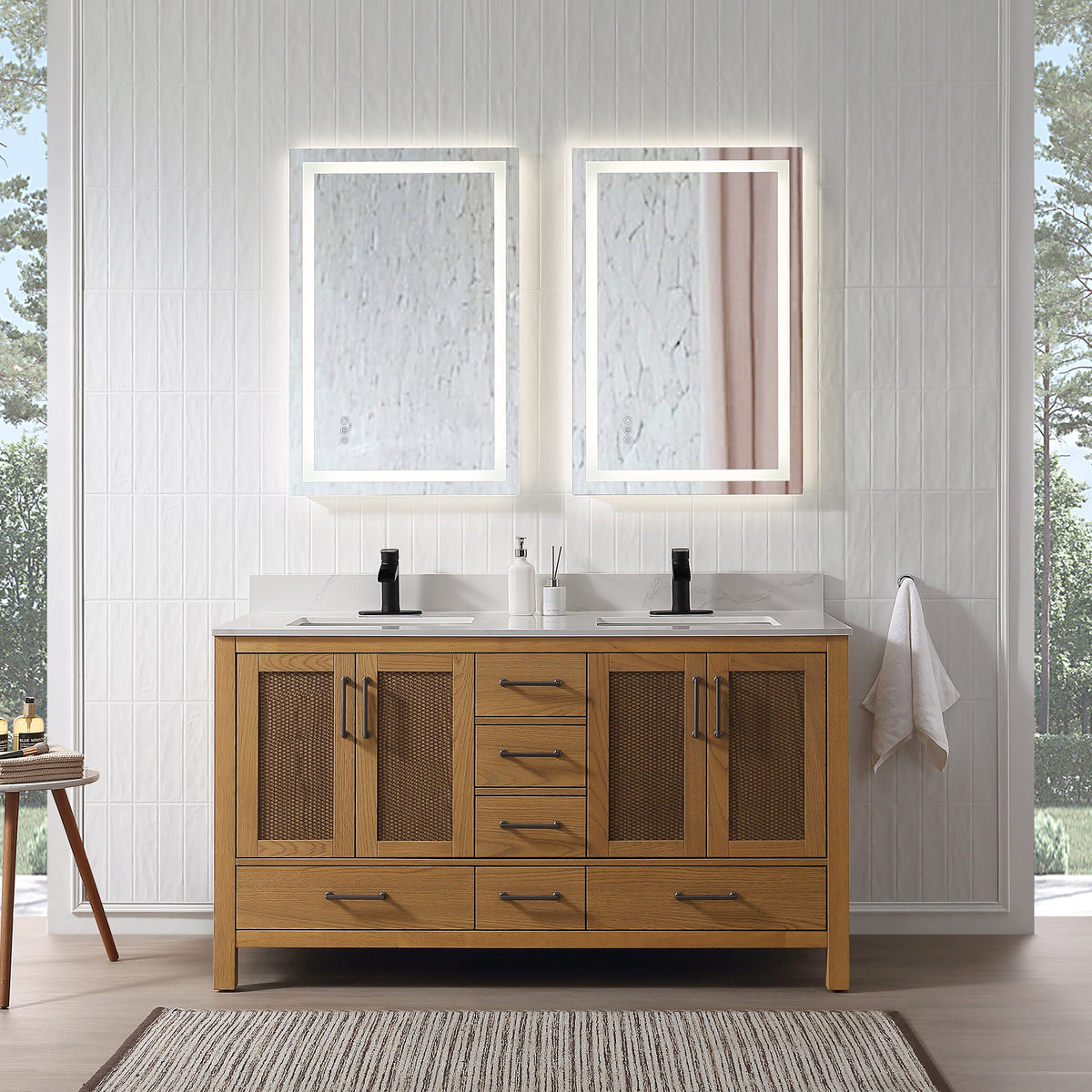RAINLEX Freestanding Single Bathroom Vanity with Quartz Top