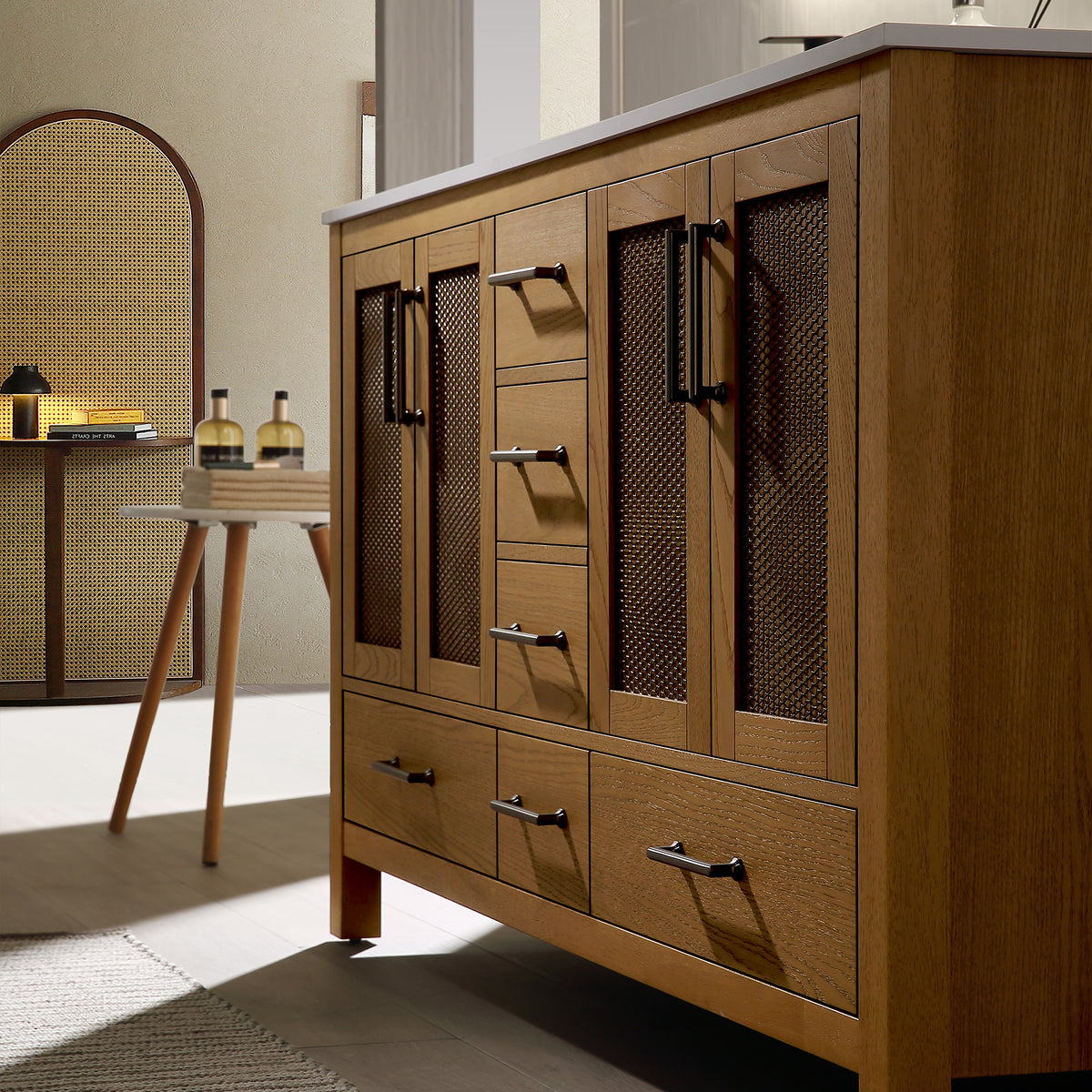 RAINLEX Freestanding Single Bathroom Vanity with Quartz Top