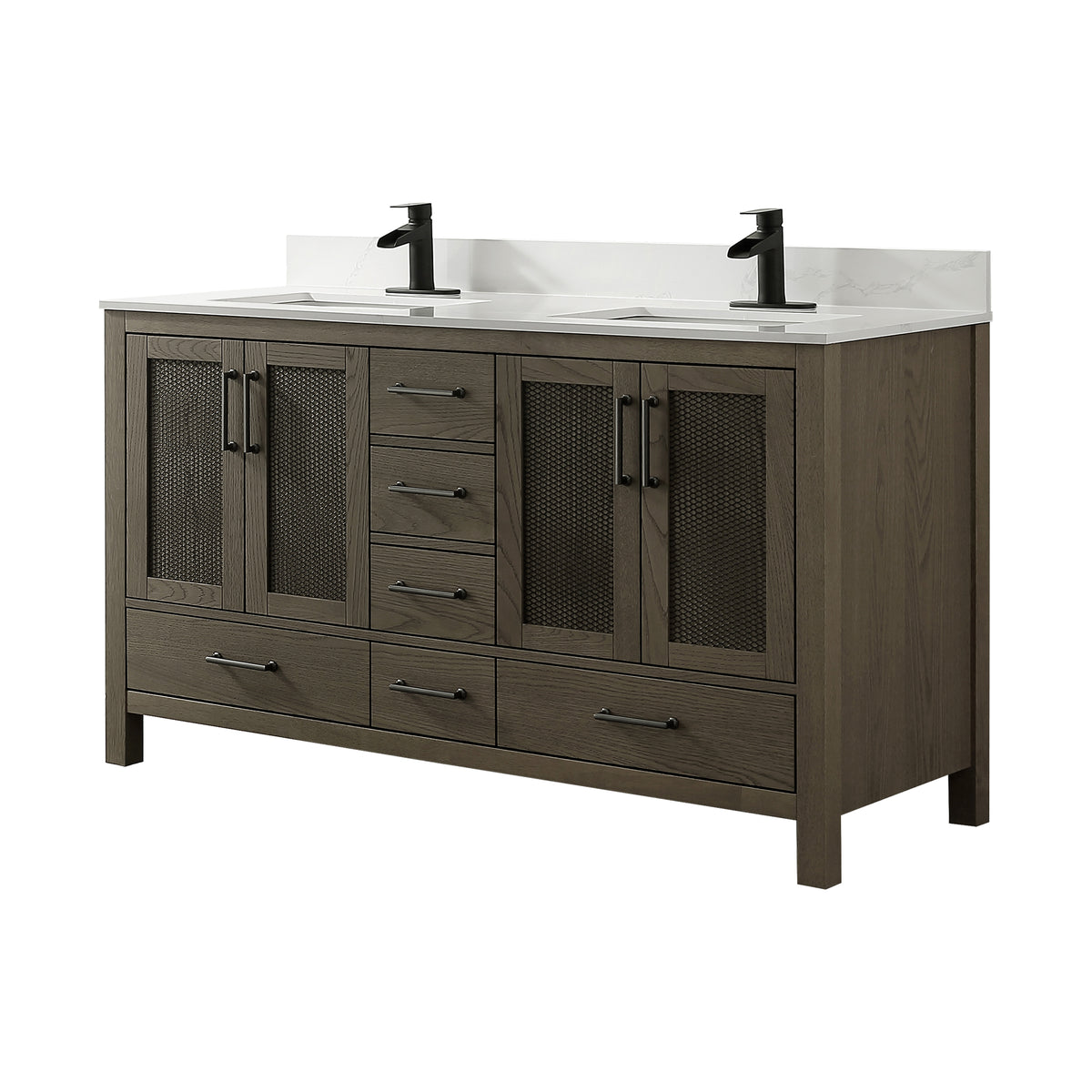 RAINLEX Freestanding Single Bathroom Vanity with Quartz Top