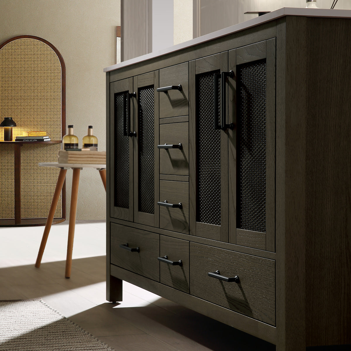RAINLEX Freestanding Single Bathroom Vanity with Quartz Top