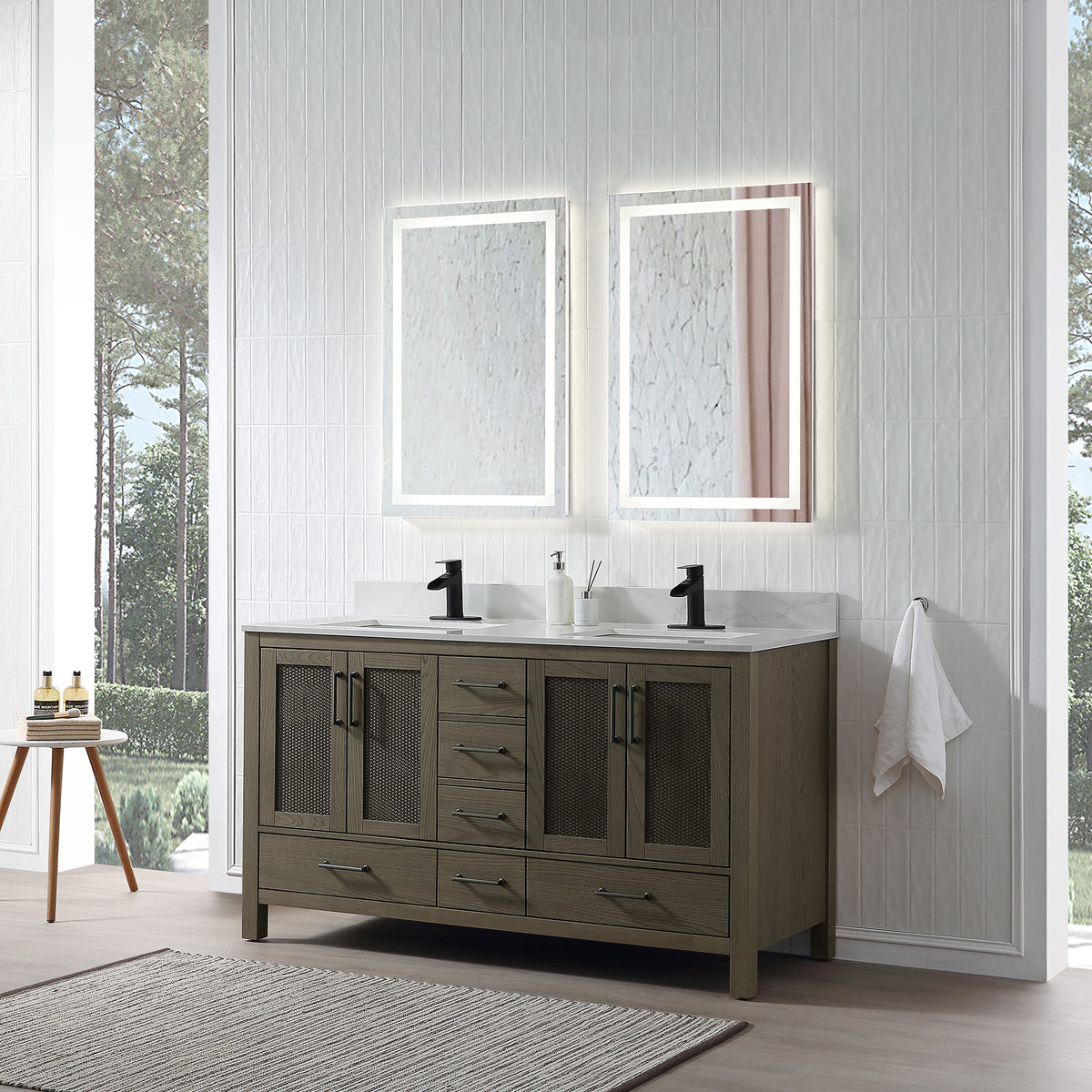 RAINLEX Freestanding Single Bathroom Vanity with Quartz Top