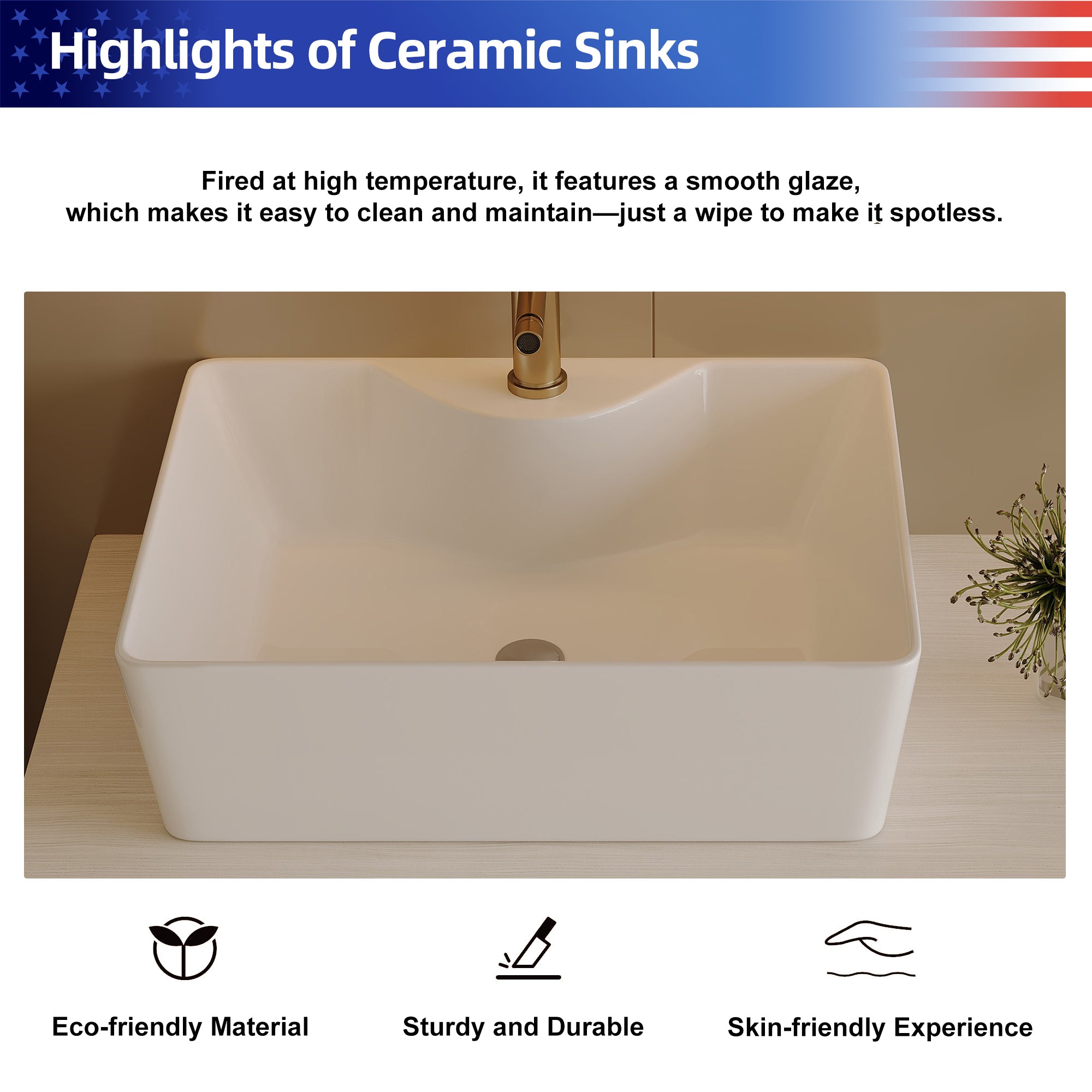 31.5" Floating Bathroom Vanity with Ceramic Vessel Sink