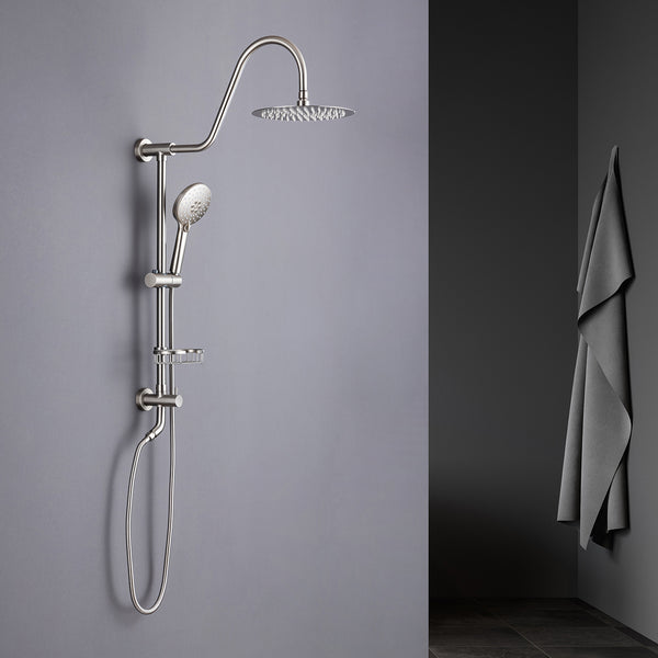 Système de douche avec pomme de douche à effet pluie et douche à main RX2001