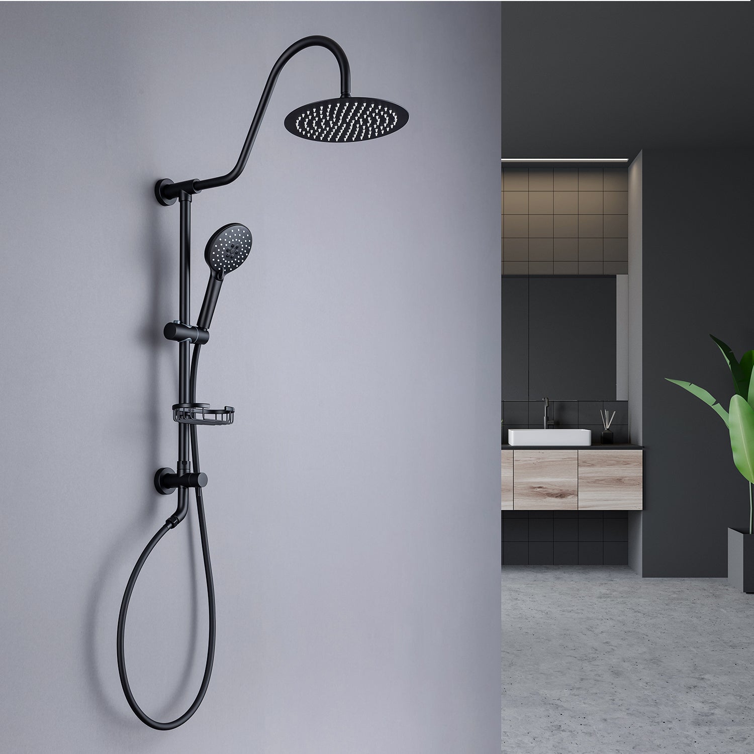 Système de douche avec pomme de douche à effet pluie et douche à main RX2001