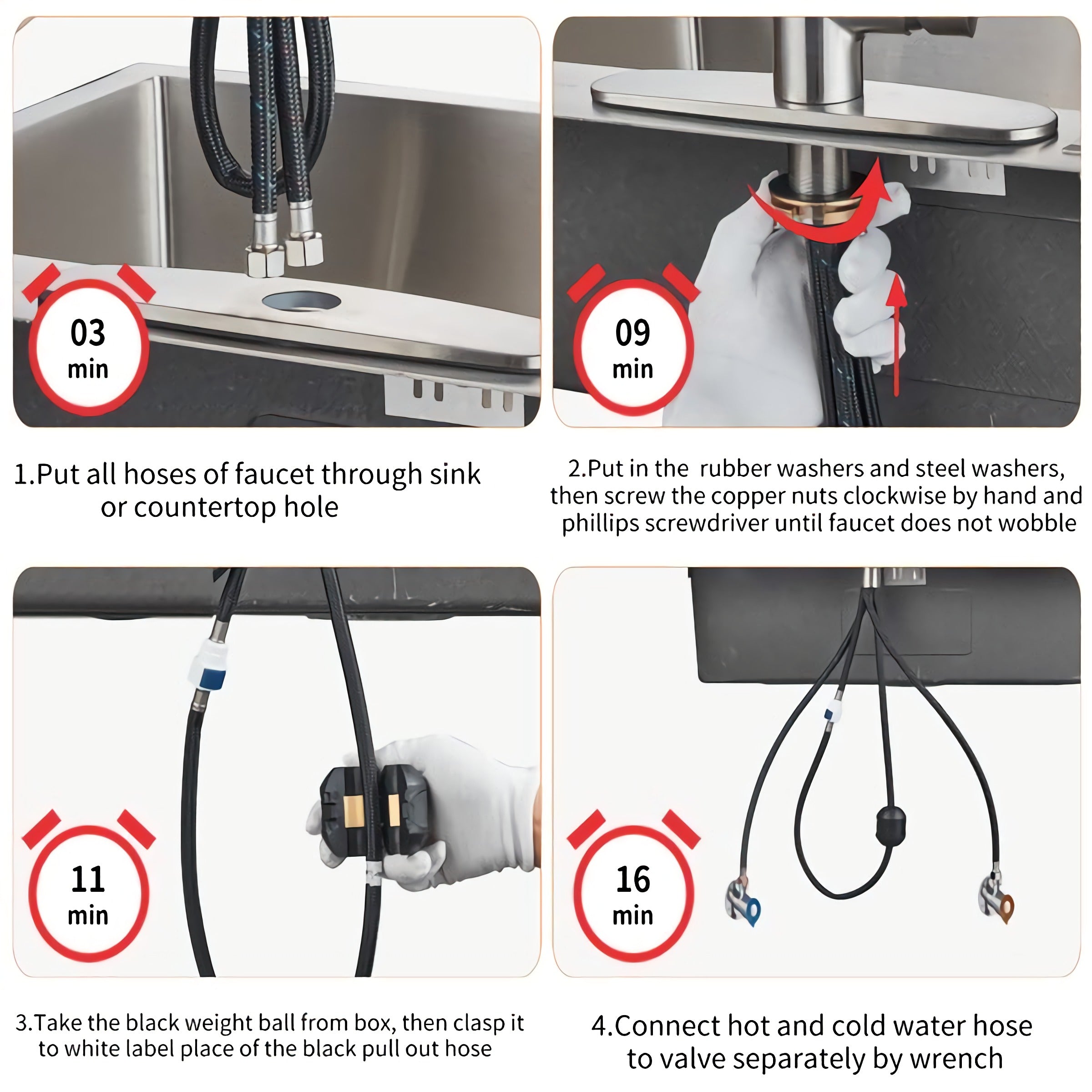 [Rainlex 6001A] Rainlex Pull Down Kitchen Faucet