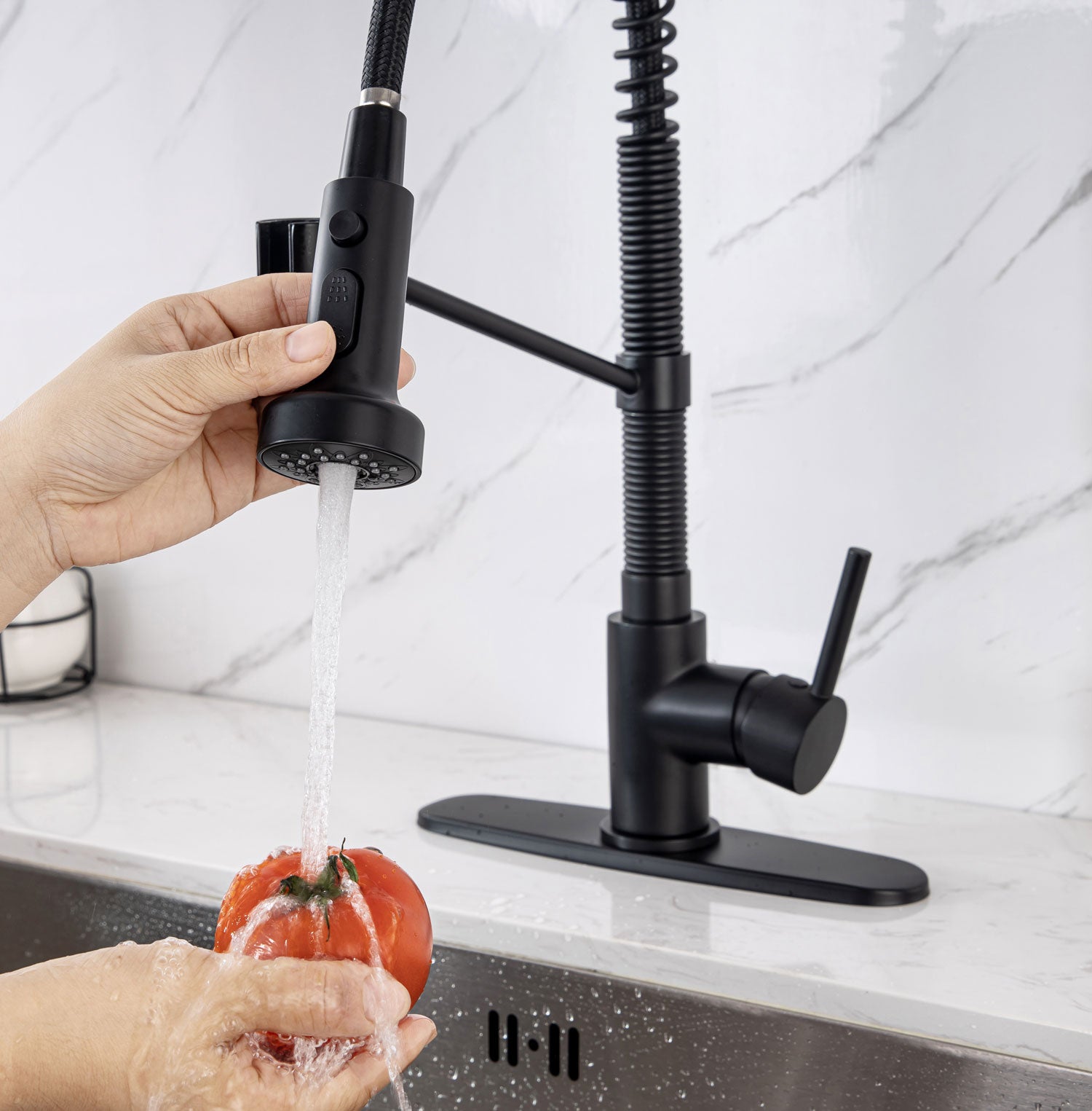 [Rainlex 6005] High Arc Pull-Out Modern Design Kitchen Faucet