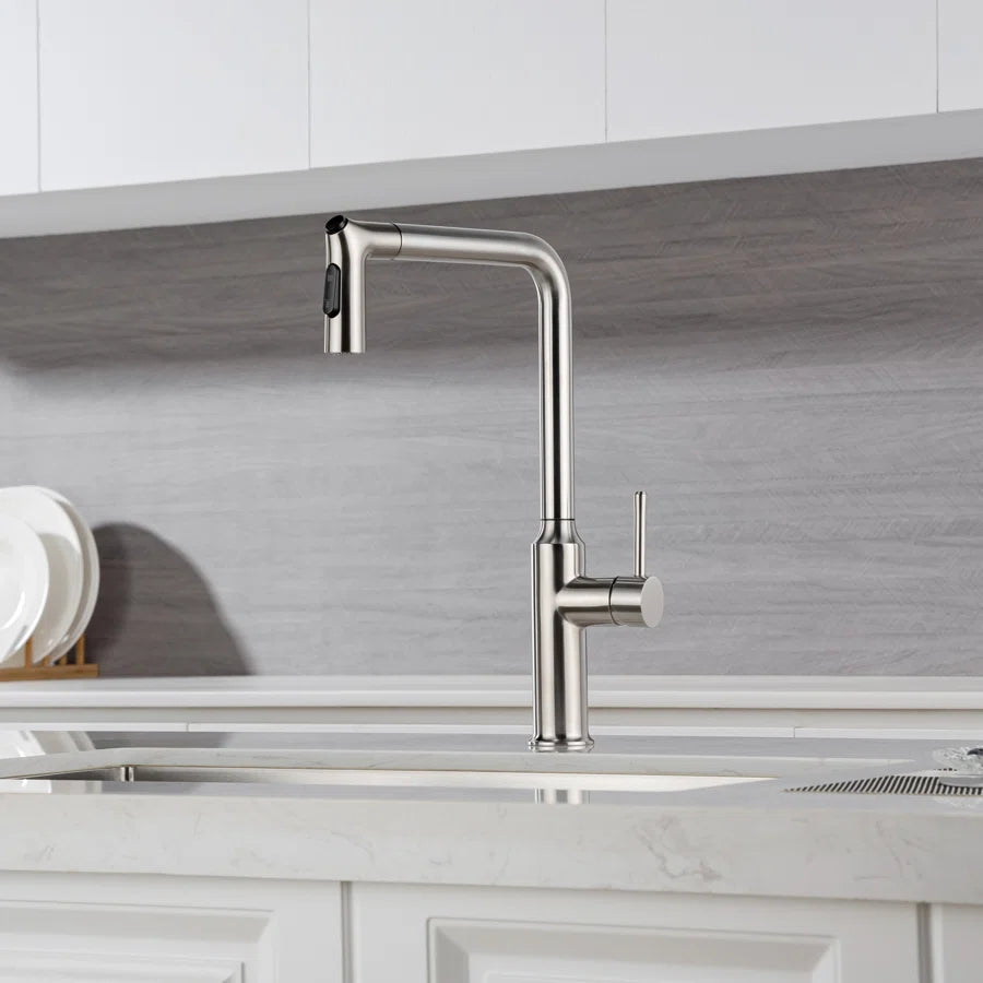 Single-Handle Pull-Down Kitchen Faucet (S6013)