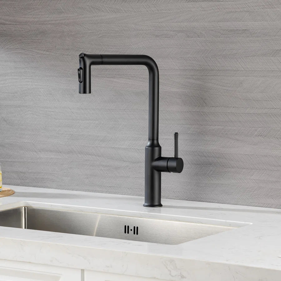 Single-Handle Pull-Down Kitchen Faucet (S6013)