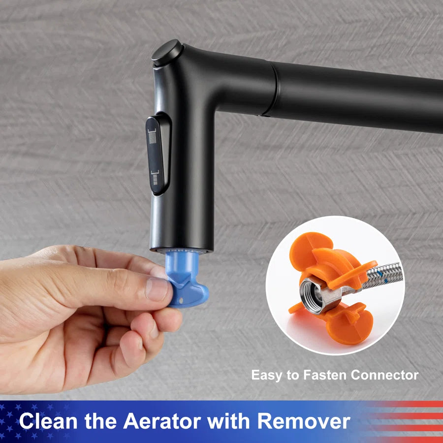 Single-Handle Pull-Down Kitchen Faucet (S6013)