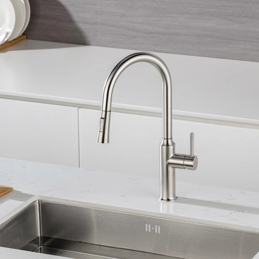 Robinet de cuisine à poignée unique rétractable RX6016