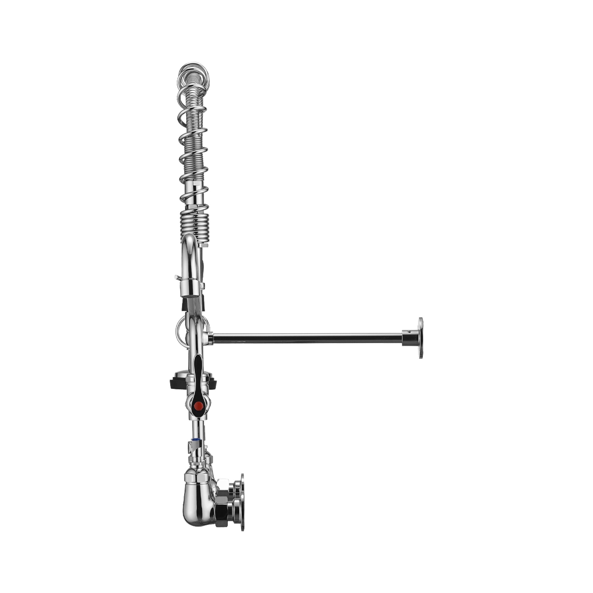 25" Commercial Kitchen Faucet with Pre-Rinse Sprayer