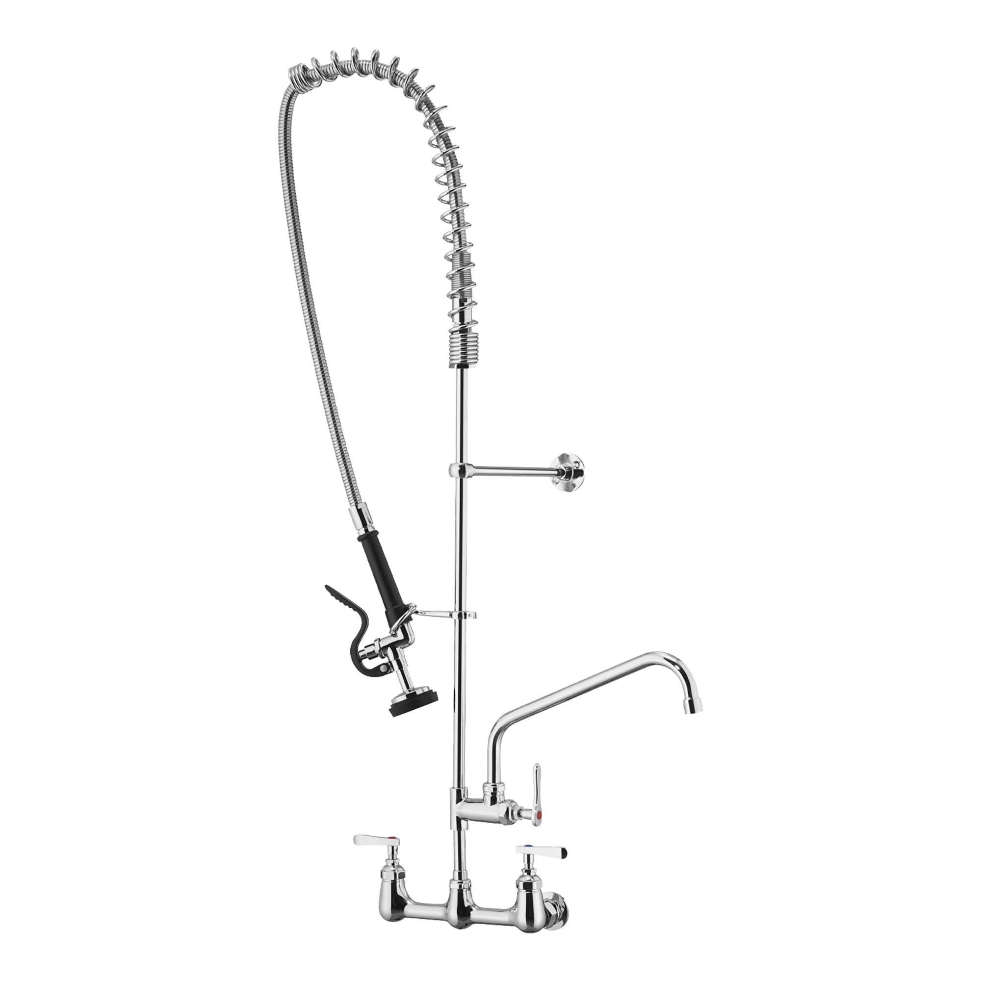 47" Commercial Kitchen Faucet with Pre-Rinse Sprayer