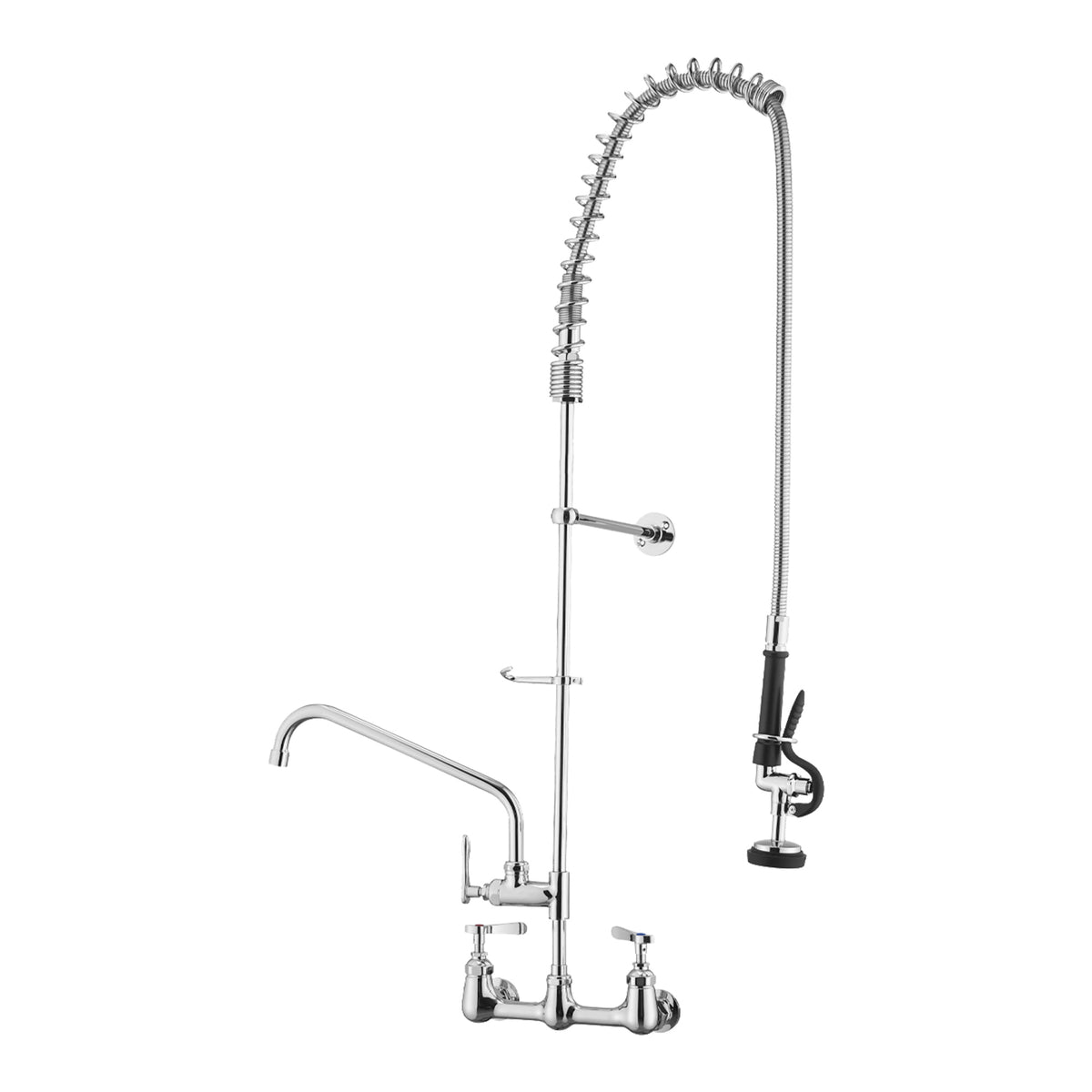 RAINLEX 47" Commercial Kitchen Faucet with Pre-Rinse Sprayer