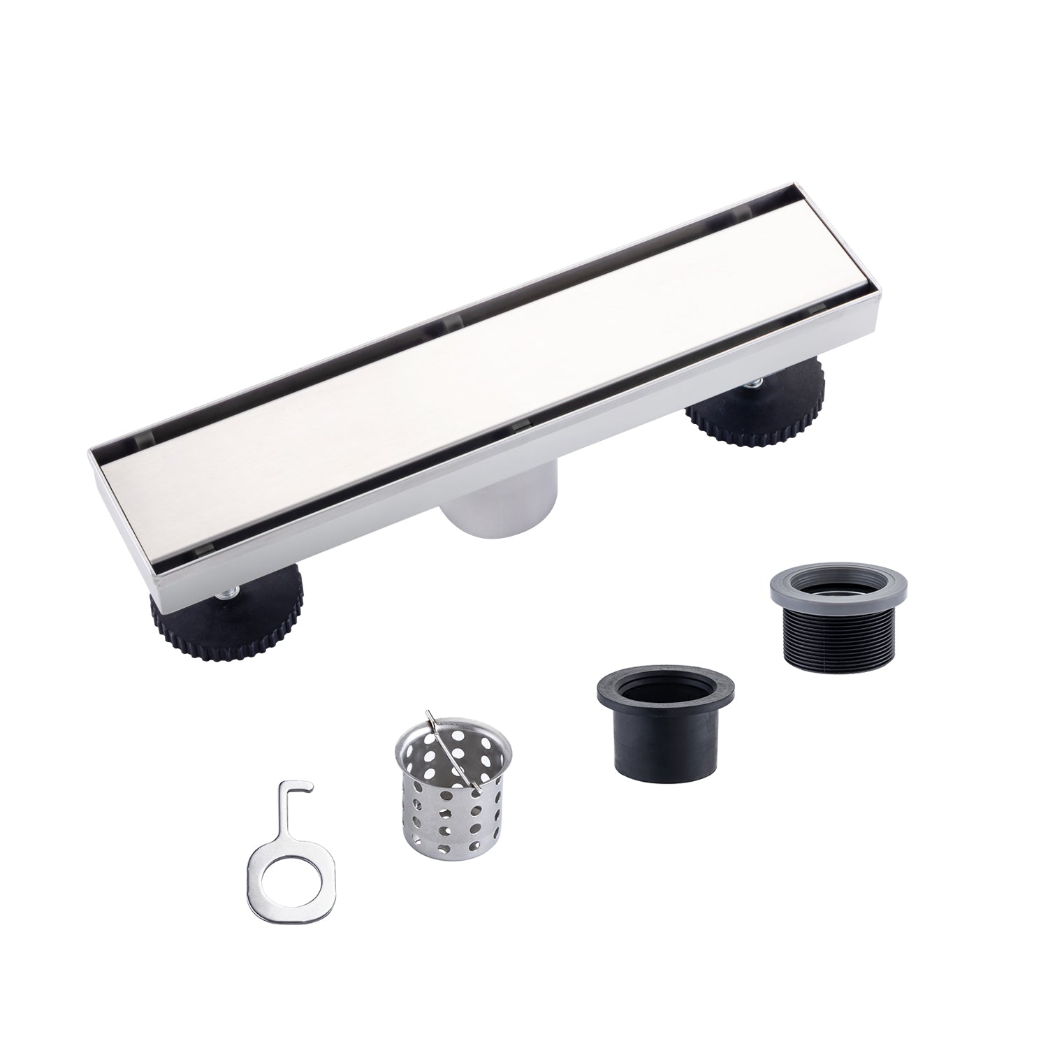 Drain de douche à grille linéaire de 12 po de largeur RX7001-12