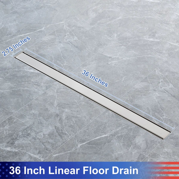 Drain de douche à grille linéaire de 36 po de largeur RX7001-36