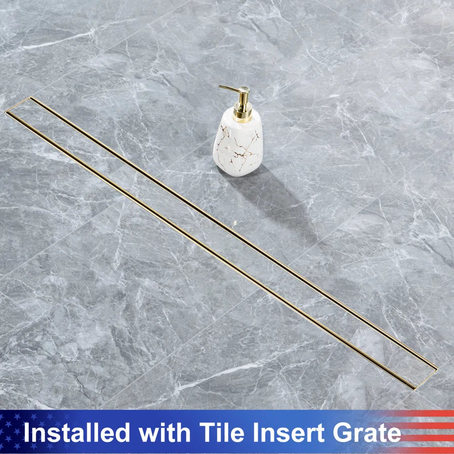Drain de douche à grille linéaire de 36 po de largeur RX7001-36