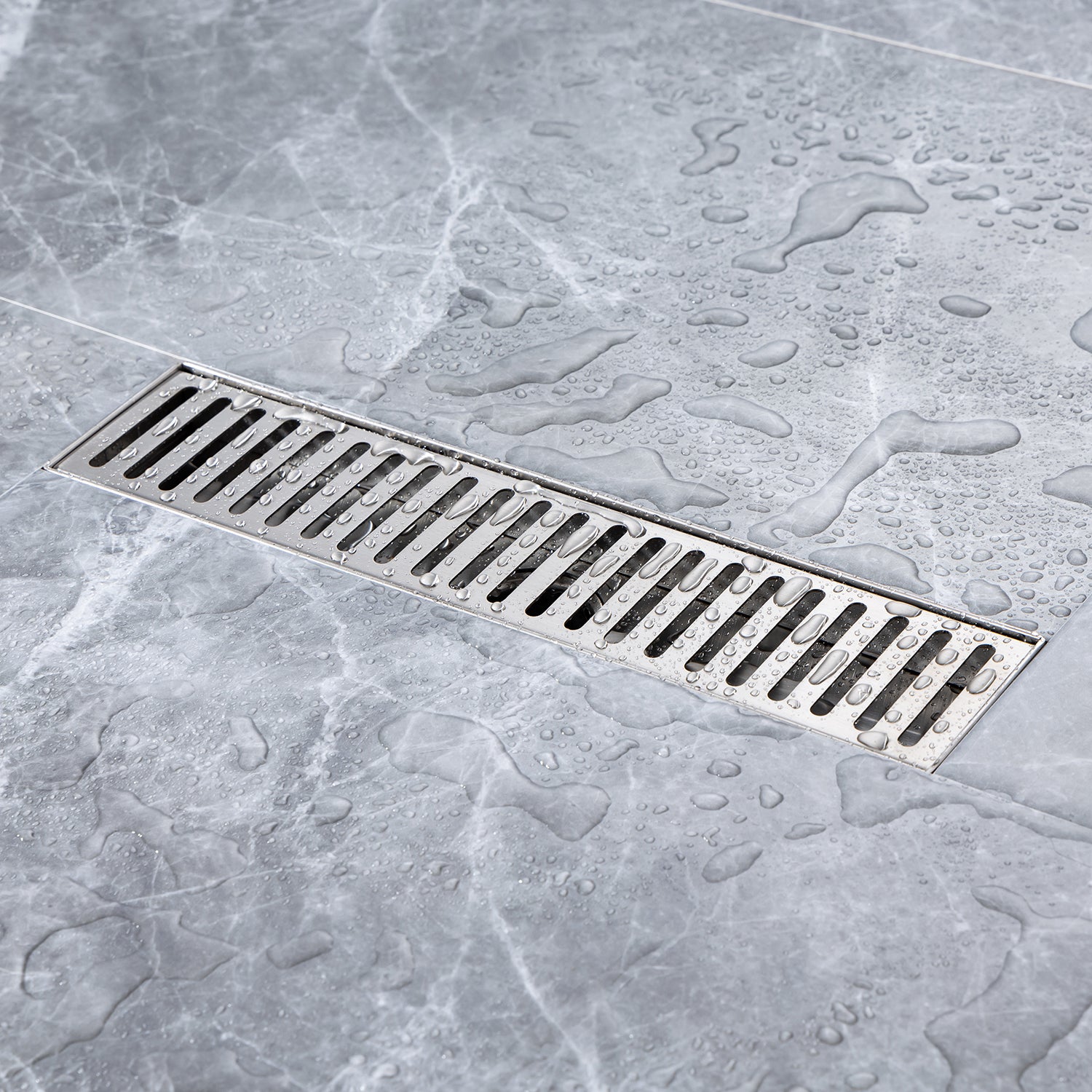 Drain de douche à grille linéaire de 12 po de largeur RX7002-12