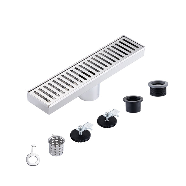 12'' W Linear Grid Shower Drain