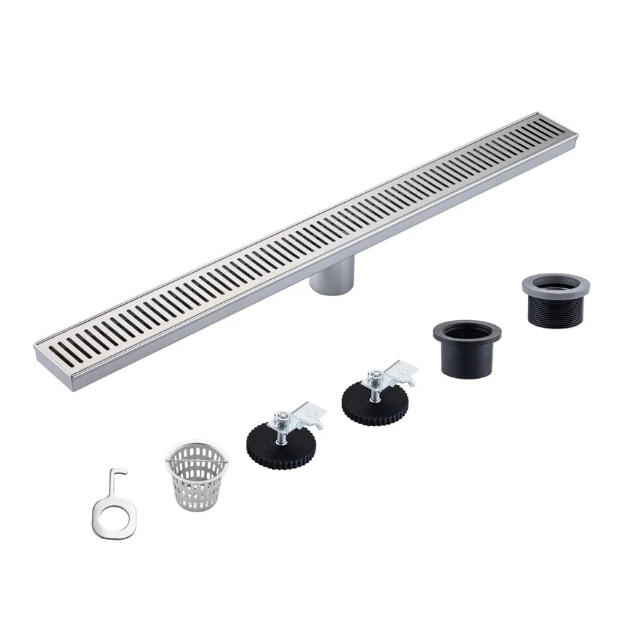 Drain de douche à grille linéaire de 28 po de largeur RX7002-28