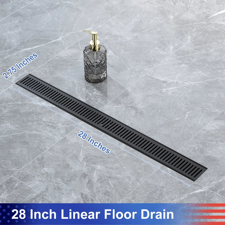28'' W Linear Grid Shower Drain RX7002-28