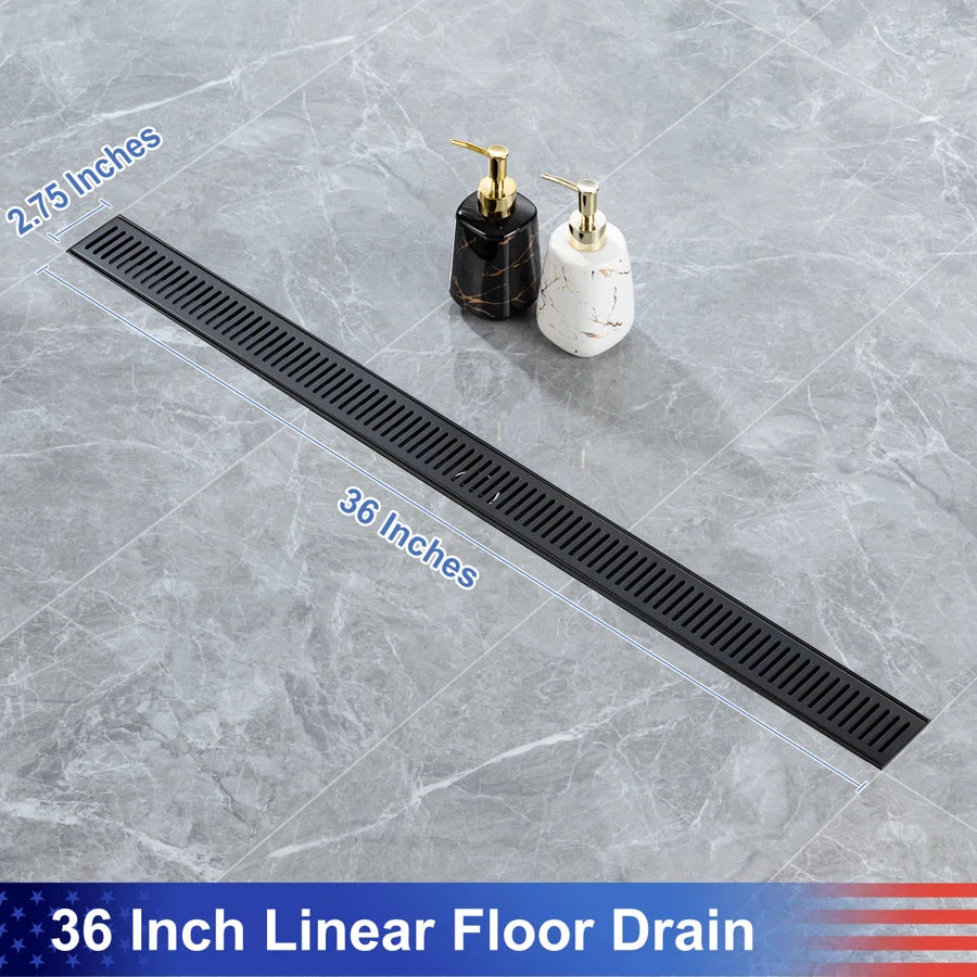 Drain de douche à grille linéaire de 36 po de largeur RX7002-36