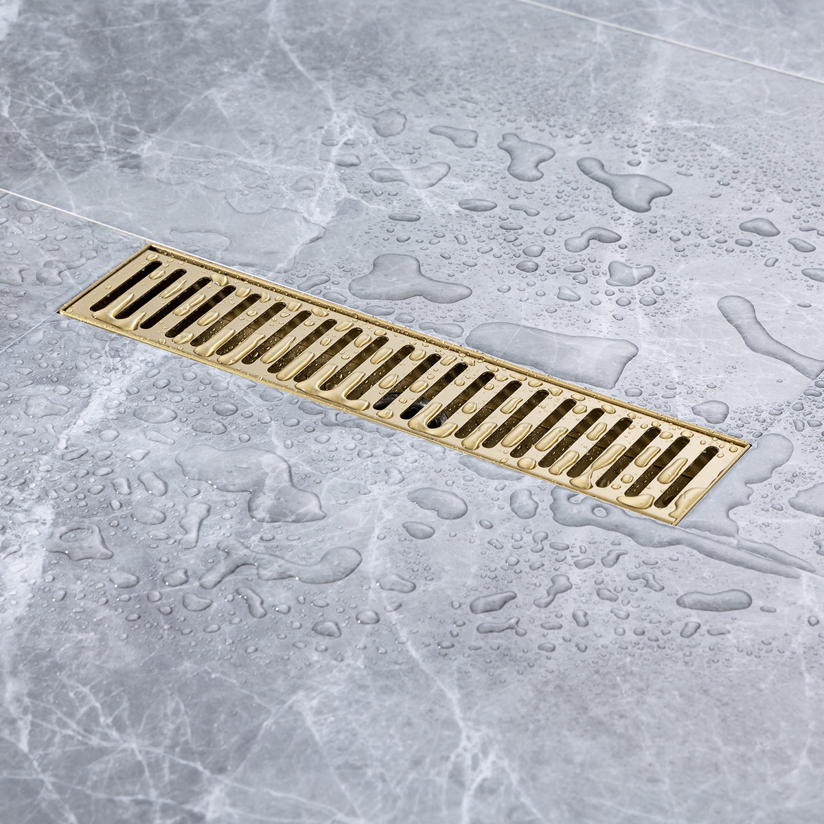 Drain de douche à grille linéaire de 12 po de largeur RX7002-12