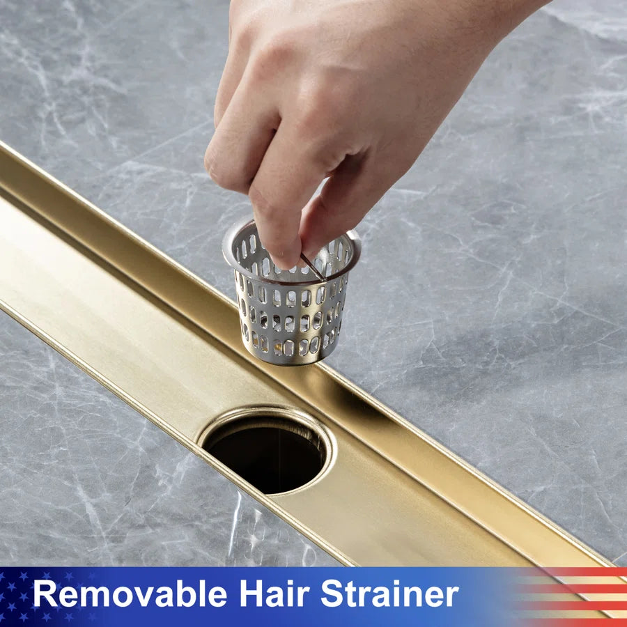 Drain de douche à grille linéaire de 28 po de largeur RX7002-28