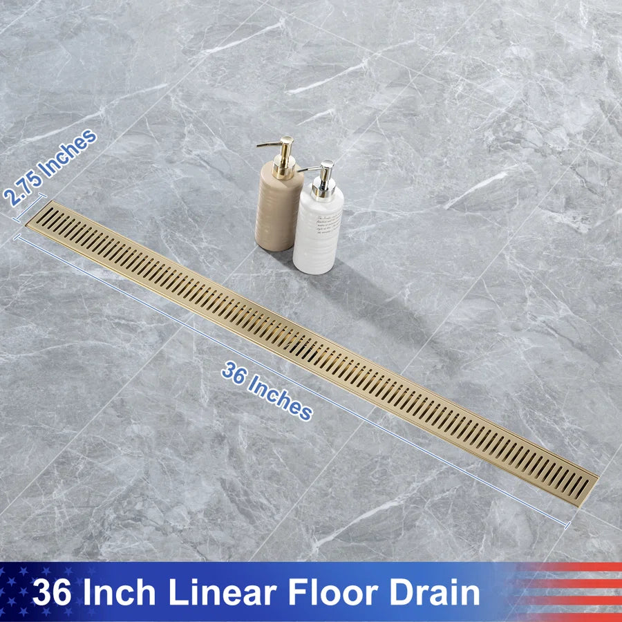 36'' W Linear Grid Shower Drain RX7002-36
