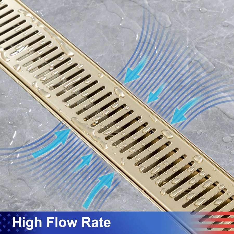 Drain de douche à grille linéaire de 36 po de largeur RX7002-36