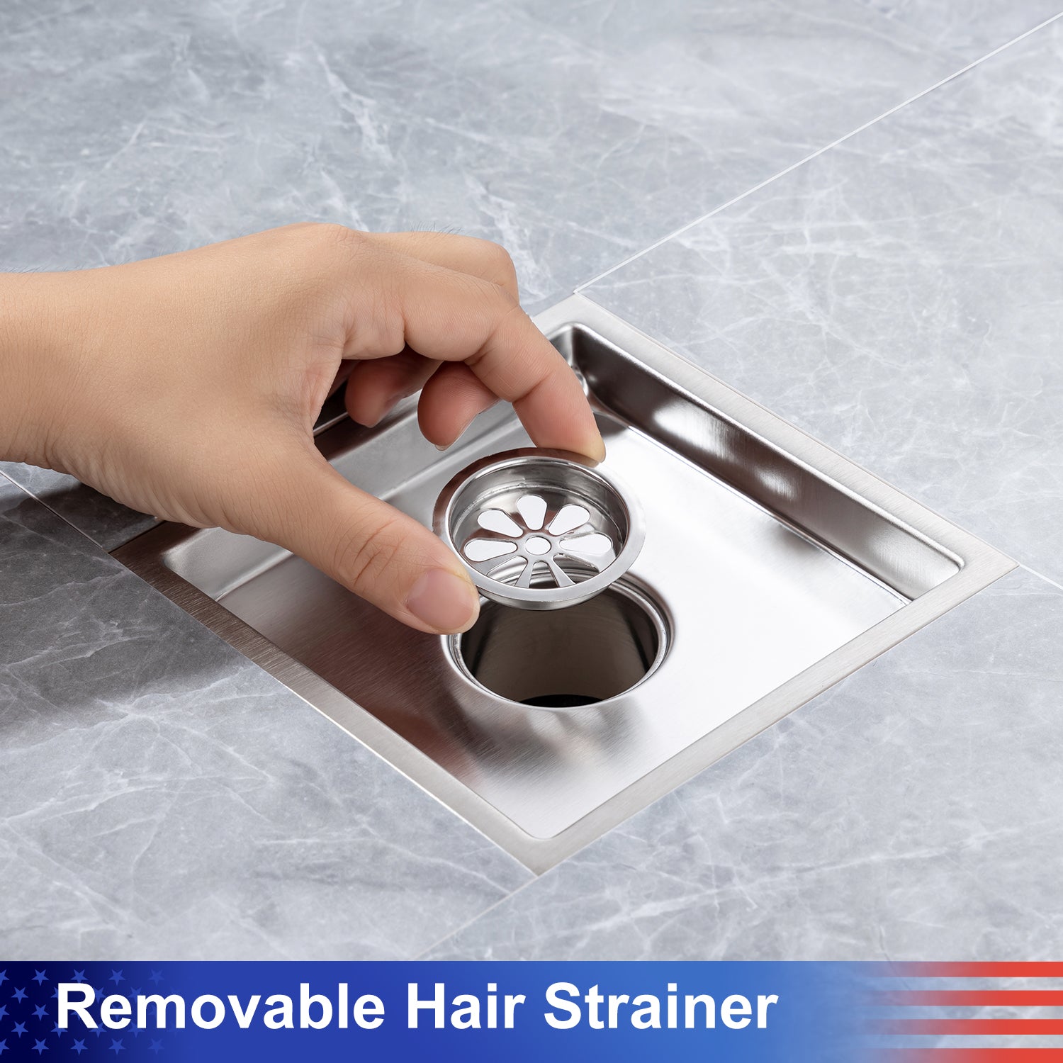 Drain de douche à grille de 6 po RX7003-6